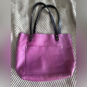 Medium Classic Portland Leather Tote Mulberry.